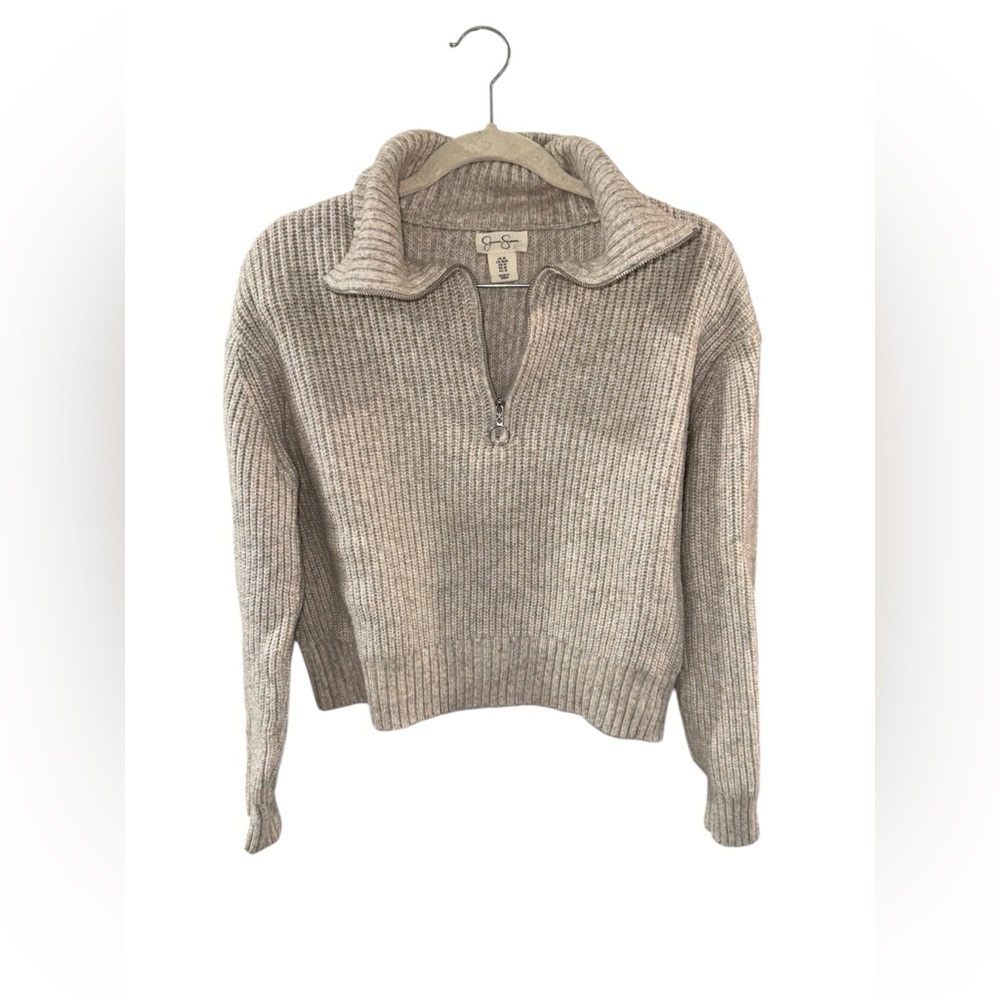 Jessica Simpson Ribbed Cowl Neck Sweater - Cream‎